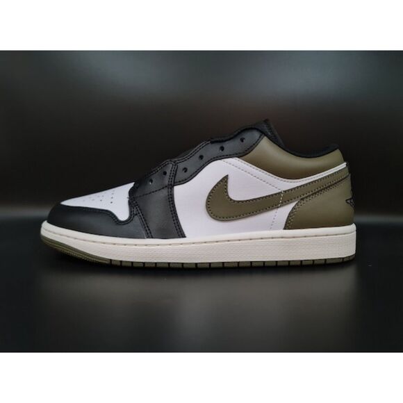 Jordan 1 Low Black Toe Medium Olive. SIZE 9 - 553558-092 main image 6